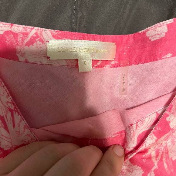 LoveShackFancy Vibrant Pink Floral Maxi Skirt - Picture 4 of 15